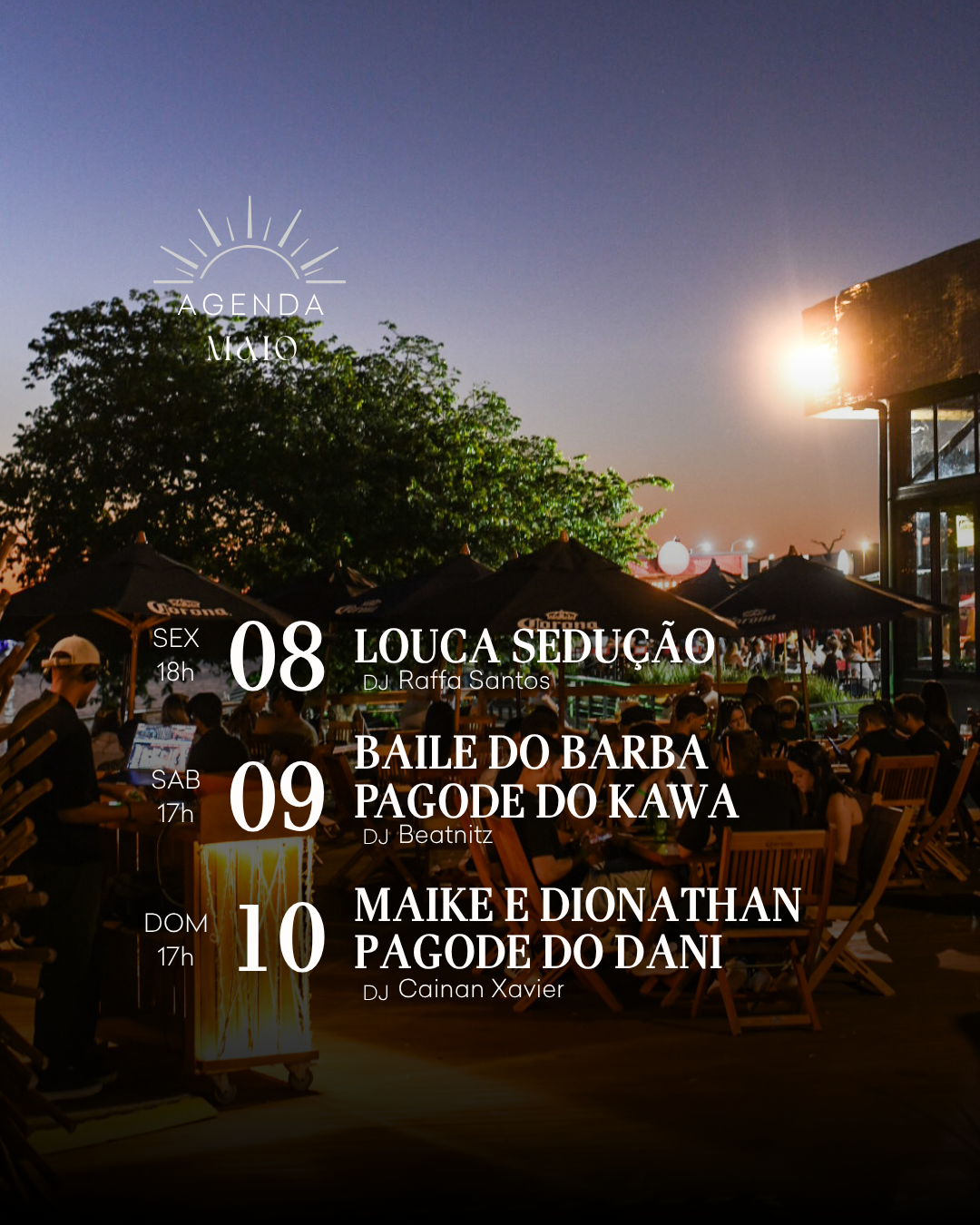 Agenda Maio – Semana 2