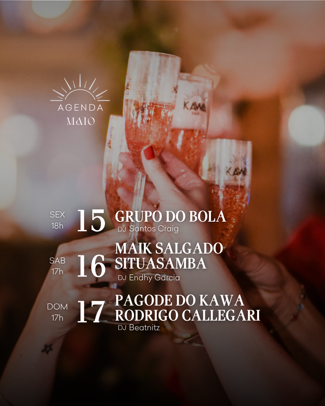 Agenda Maio – Semana 3