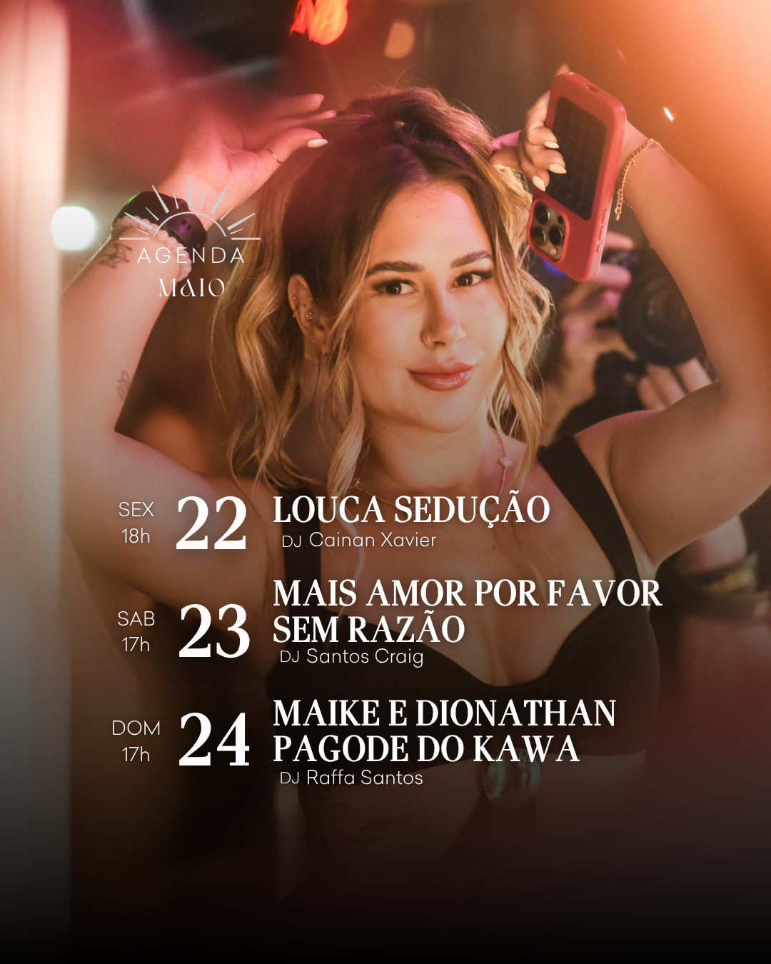 Agenda Maio – Semana 4